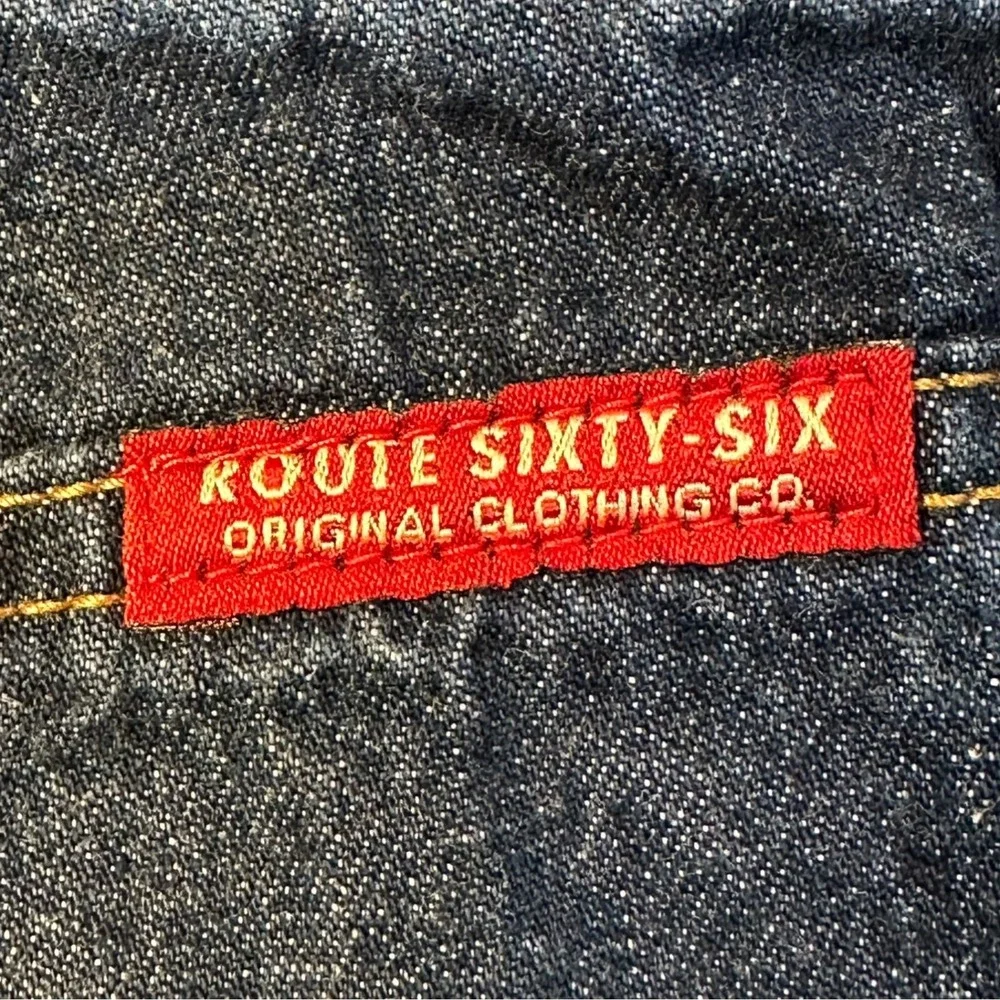 Route 66 Junior Denim Shorts Drawstring Elastic Waist‎ Cotton Size 9/10